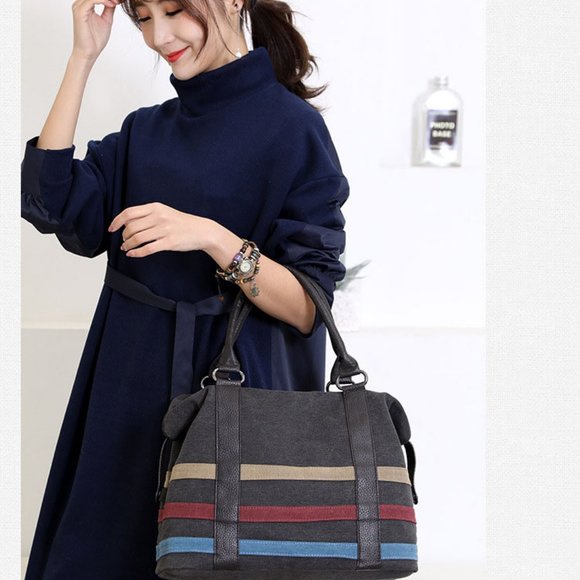 Casual Canvas Women Luxury Designer Hand Bags - Picture 9 of 16